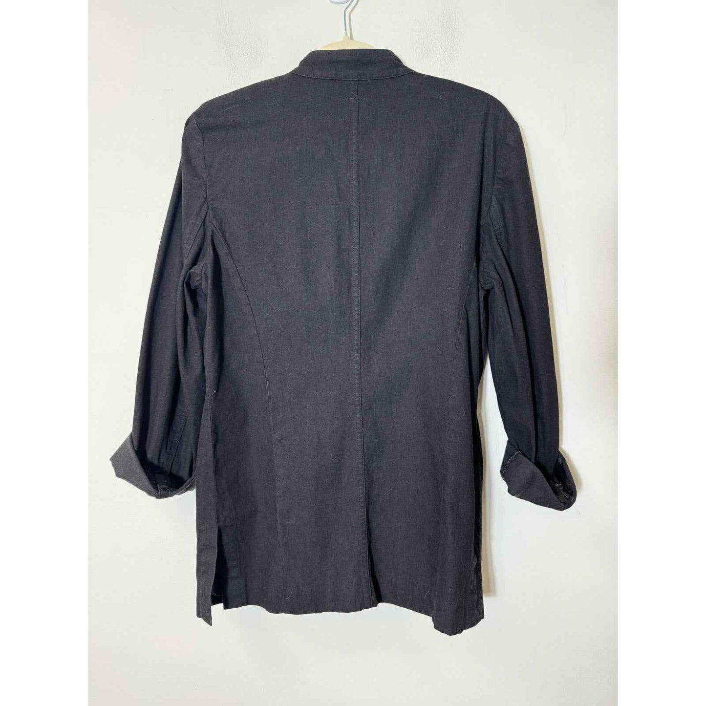Liz Wear Black Long Sleeve Button Up Jacket Sz 6