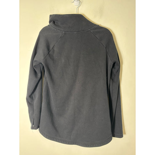 Athleta Black Long Sleeve Quarter Zip Asymmetrical Pullover Sz S