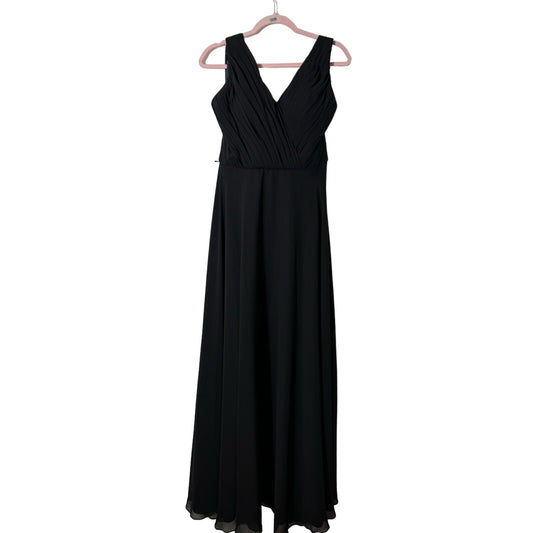 NWT Morilee Black Sleeveless Halter Style Ball Gown Sz 14