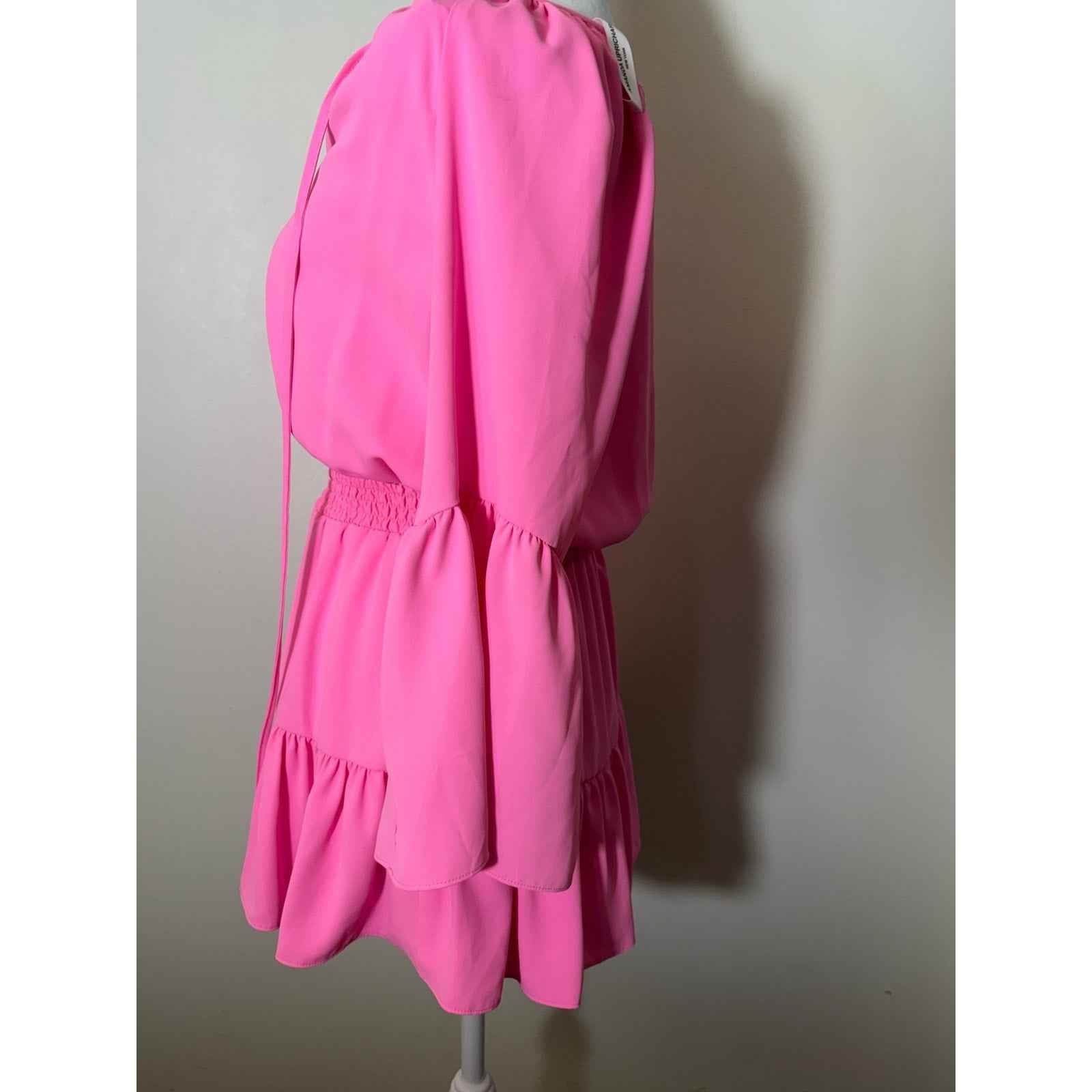 Amanda Upchard Bright Pink Mini Dress Sz XS
