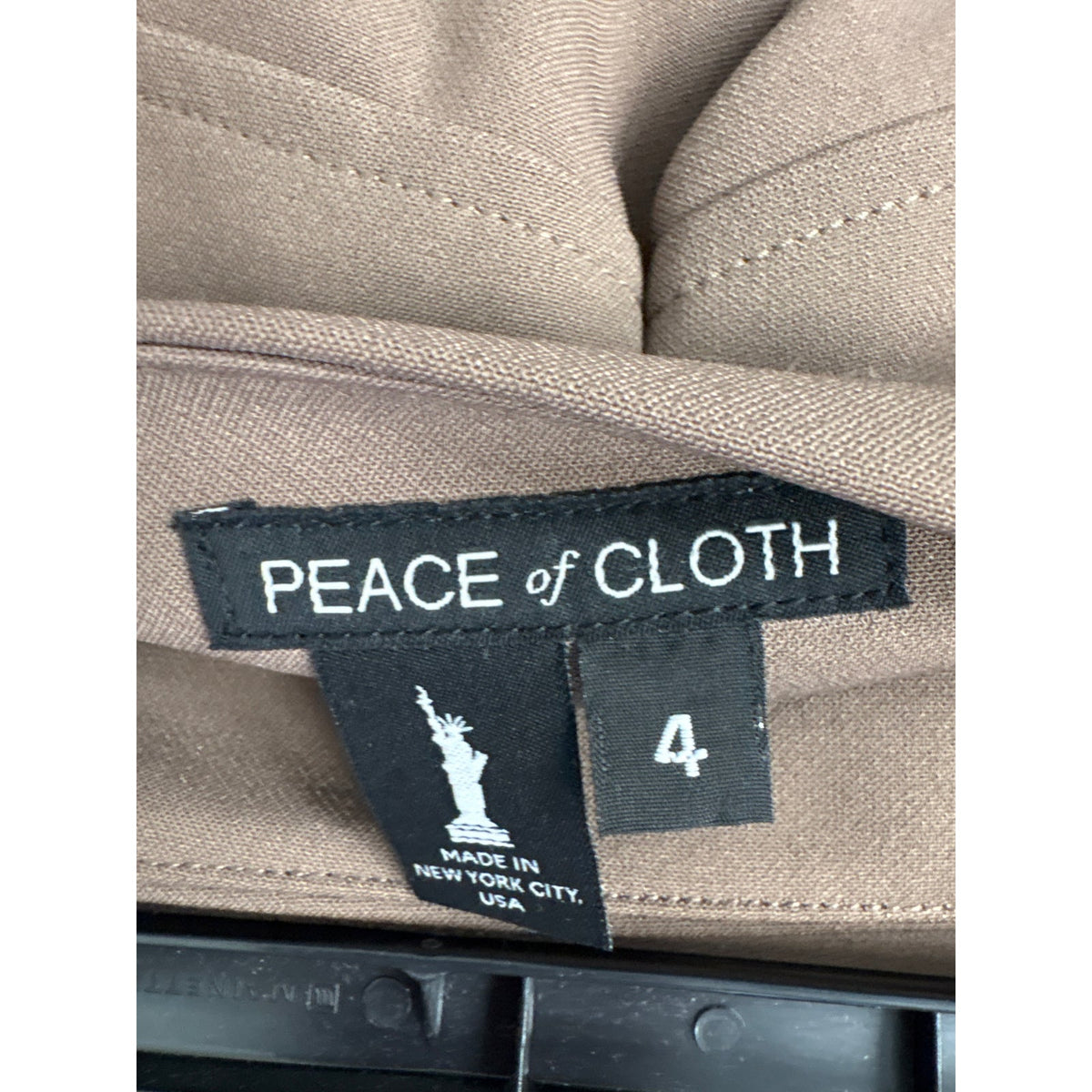 Piece Of Cloth Taupe Knee Length Pencil Skirt Sz 4