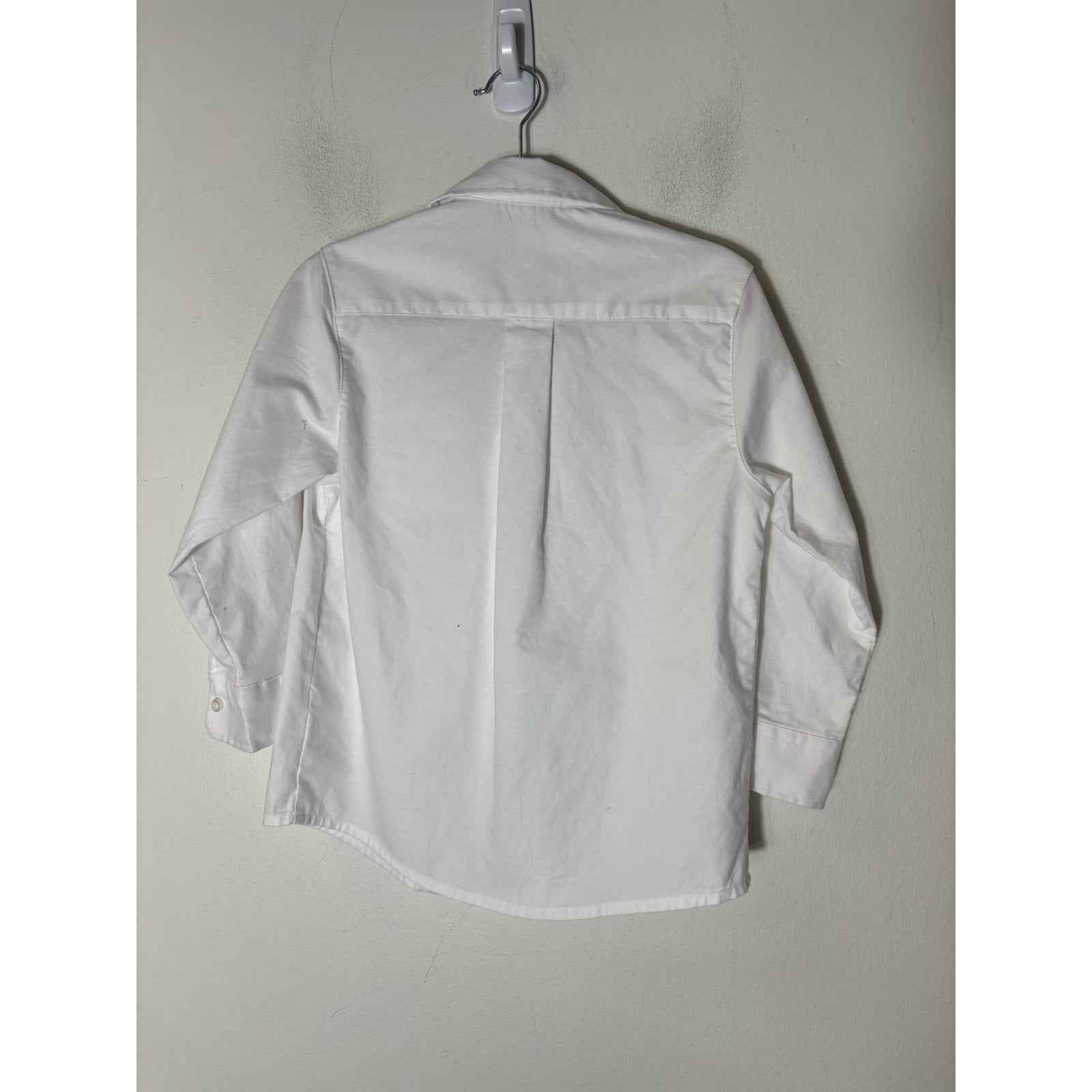 Boy's French Toast White Long Sleeve Button Down Shirt Sz 5