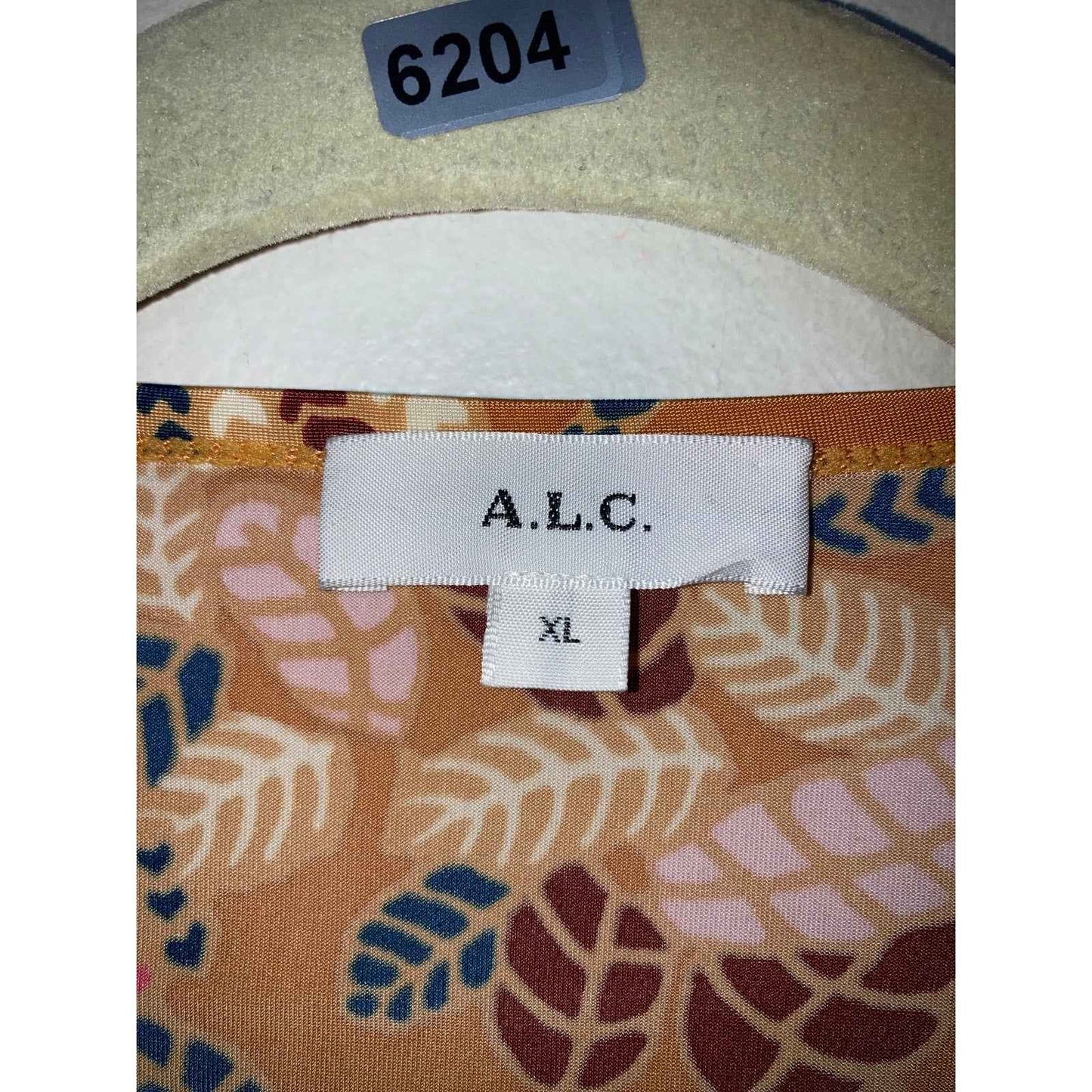 A.L.C Jewel Toned Sleeveless Body Con Ruched Top Sz XL