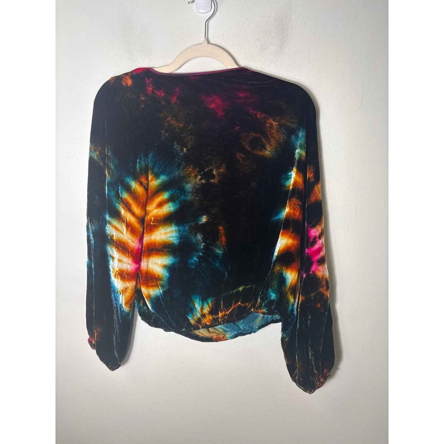 Young Fabulous and Broke Multicolor Long Sleeve Tie Dye Shirt Sz M