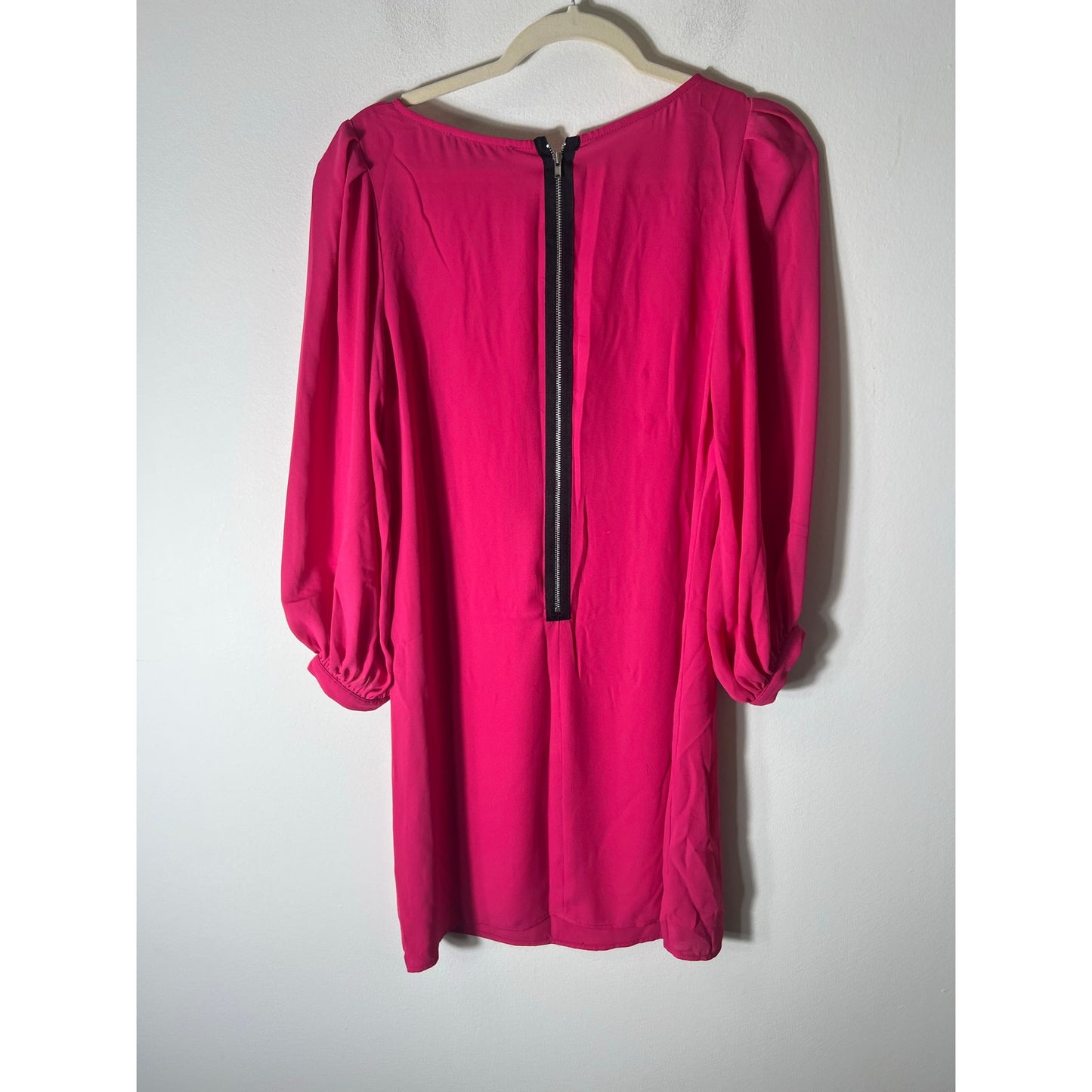 Alex and Alex Hot Pink Knee Length Shift Dress Sz M