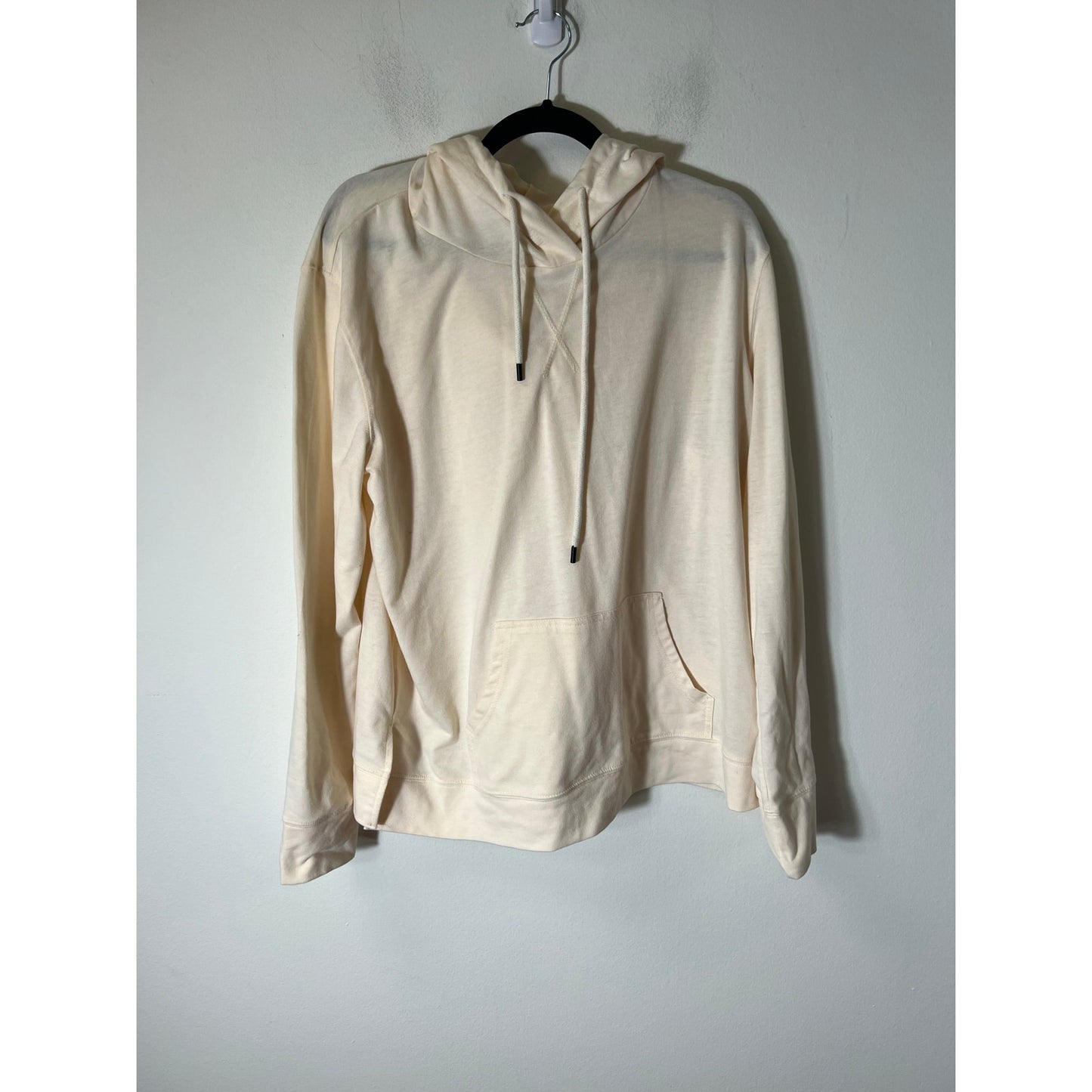 Wanliss Off White Hooded Long Sleeve Sweatshirt Sz XXL