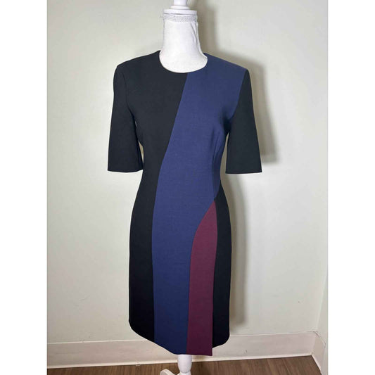 Boss Black and Blue Colorway Dress Sz 2