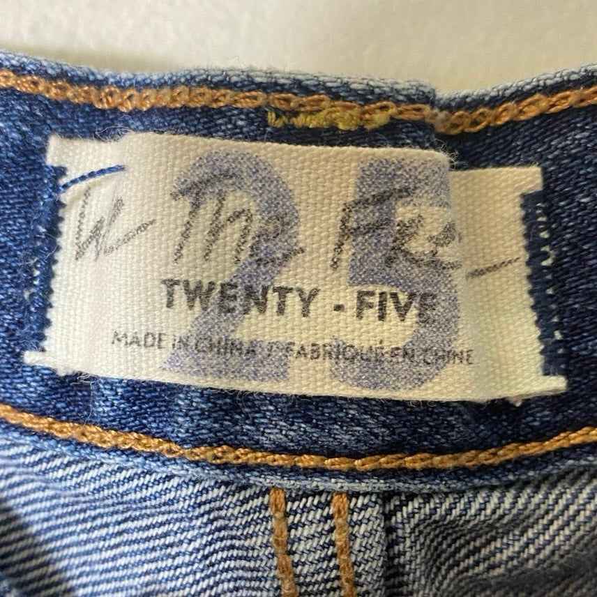 We The Free Blue Jean Cut Offs Sz 25