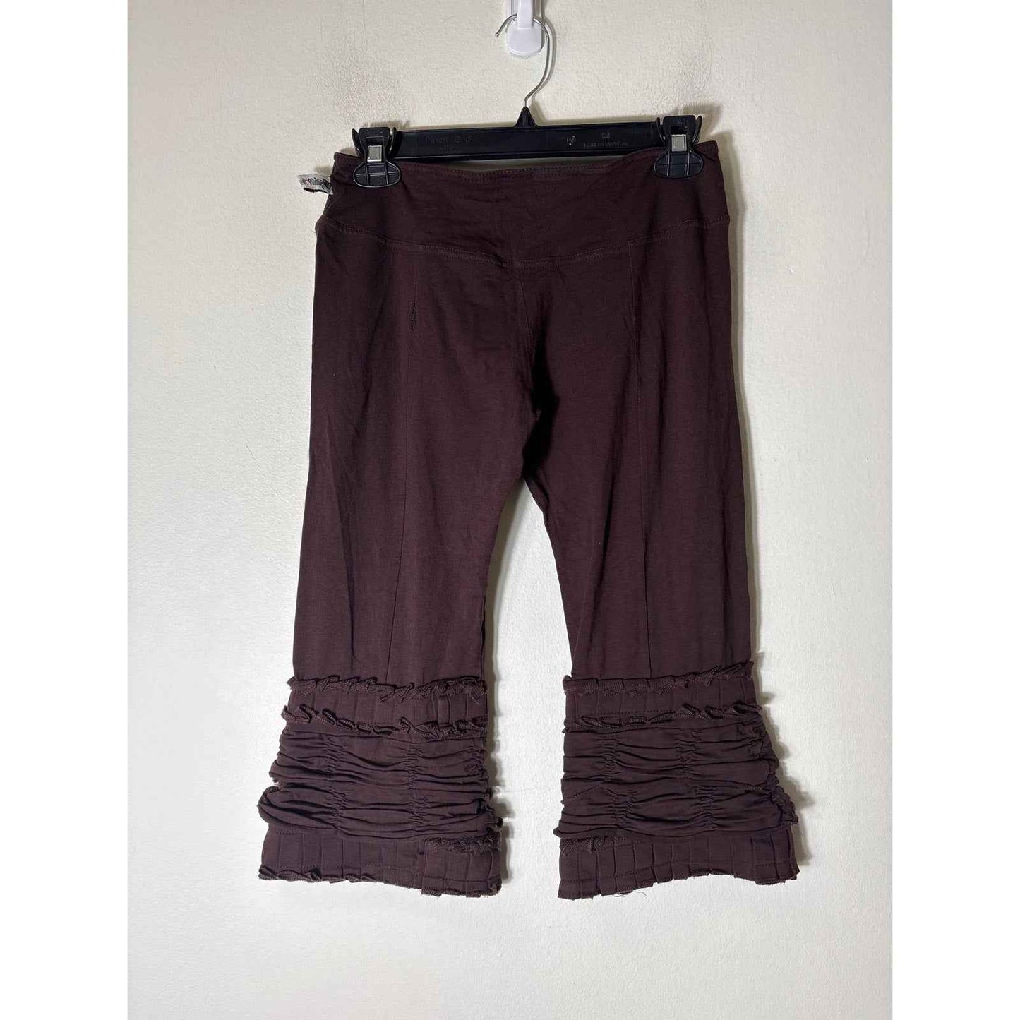 Free Love Clothing Brown Cropped Leggings Sz M