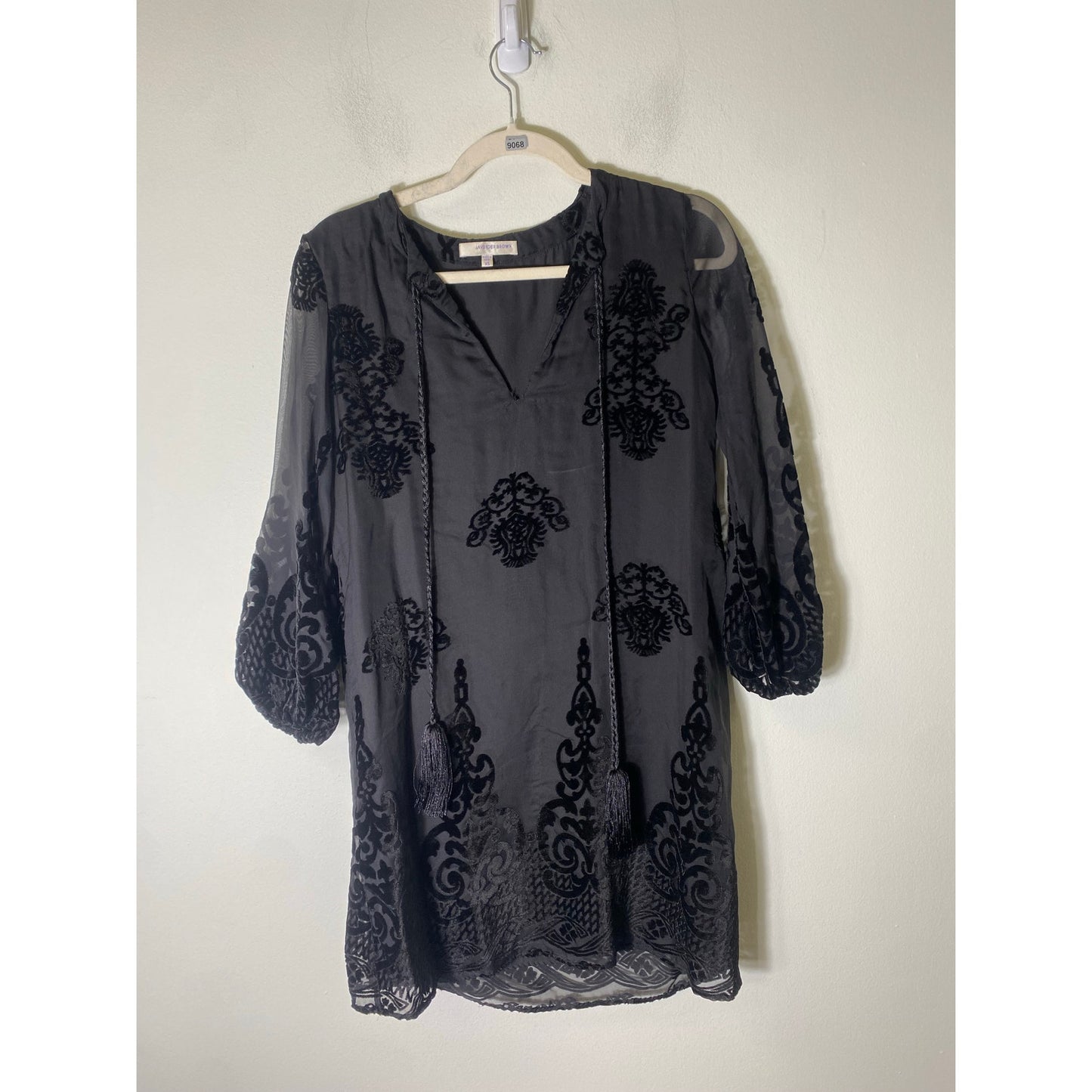 Lavender Brown Black Dressy Dress Sz XS