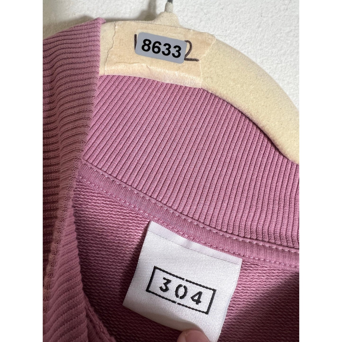 305 Mauve Cropped Work Out Sweatshirt Sz XL