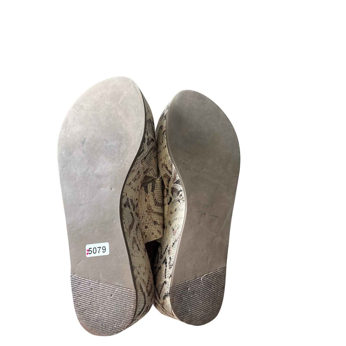 Matisse Tan Snakeskin Platform Sandals Sz 8