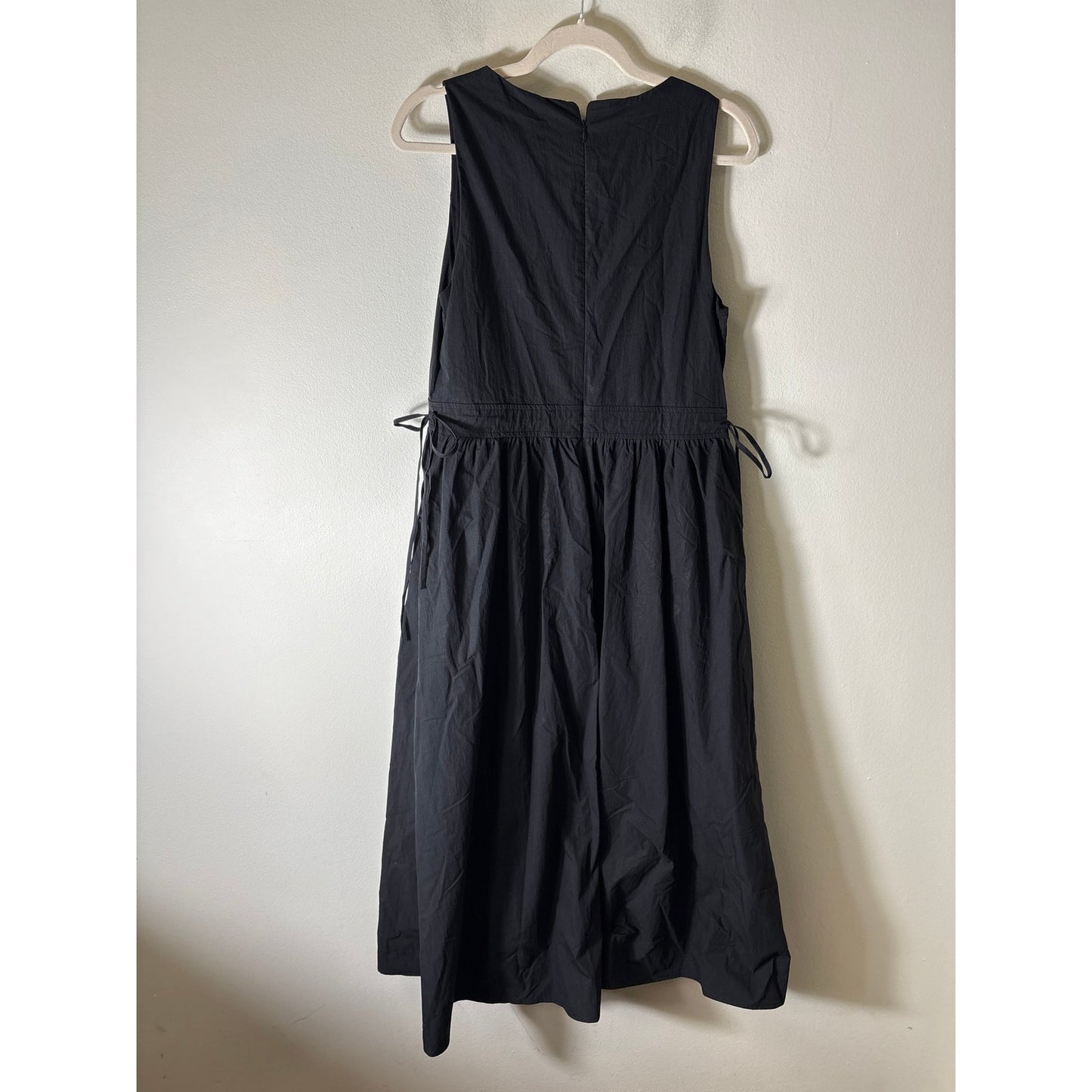 Rue Sophie Black Sleeveless Side Tie Maxi Dress Sz M