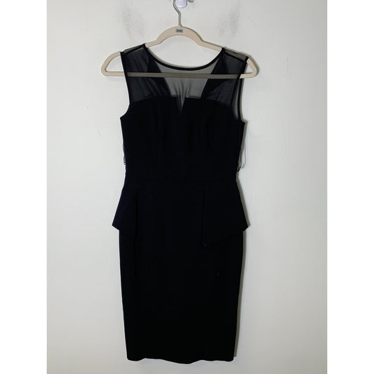 Aiden Mattox Black Sleeveless Below the Knee Dress Sz 2