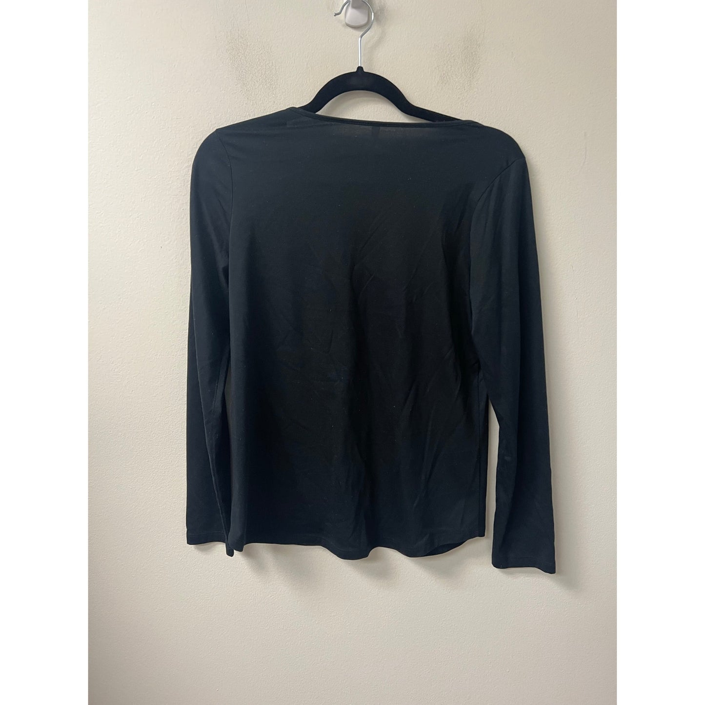 Tresics Black Cotton Long Sleeve Tee Size M