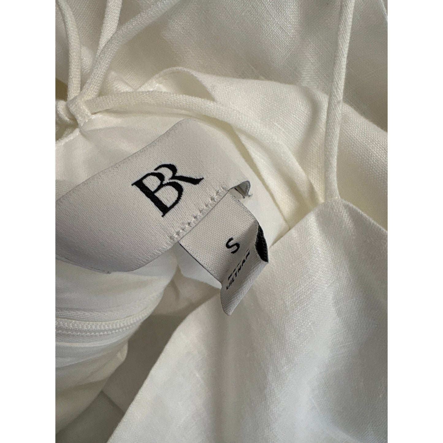 Banana Republic White Linen Spaghetti Strap Top Sz S