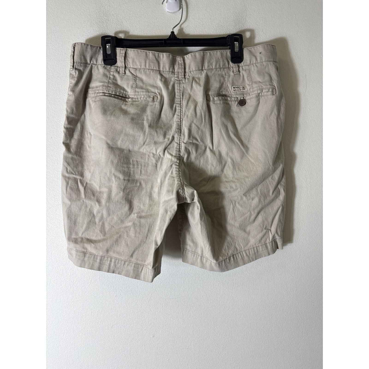 Men's Faherty Brand Khaki Cotton Blend Shorts Sz 35
