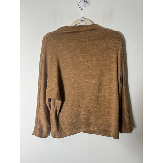 Banana Republic  Brown Long Sleeve Mock Neck Knit Top Sz XS