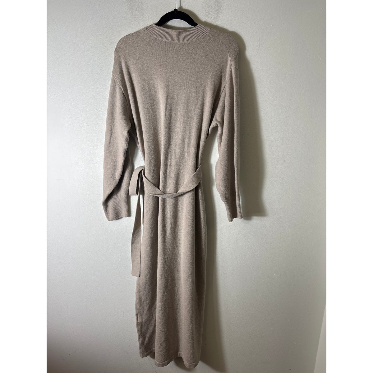 Los Angeles Atelier & Other Stories Tan Wrap Sweater Dress Sz S
