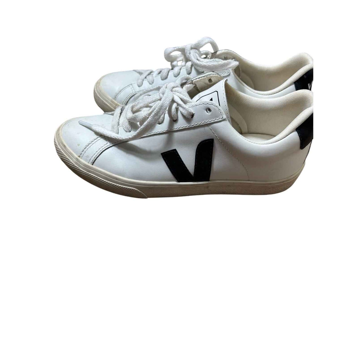 Veja Black and White Lace Up Sneakers Sz 6