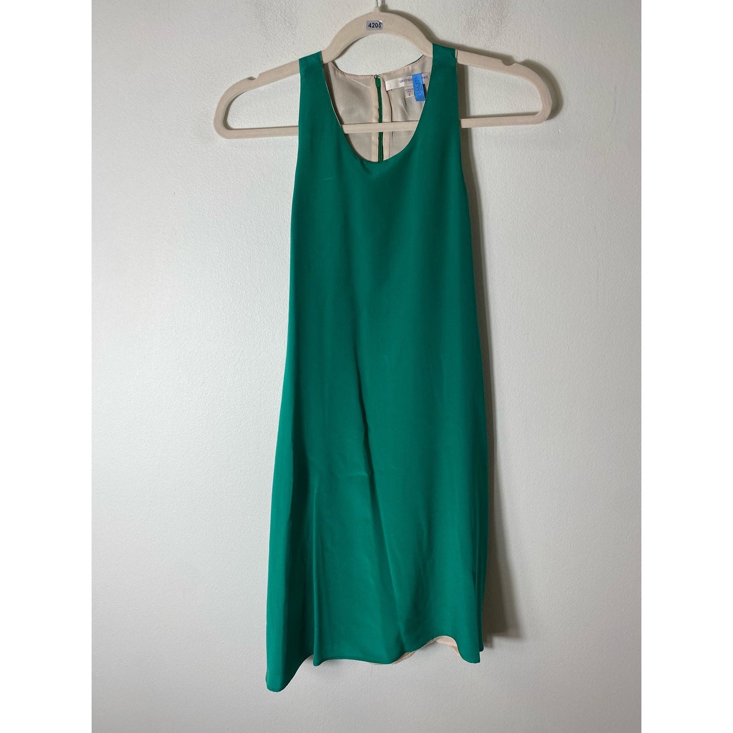 Lavender Brown brand Green Swing Dress size small