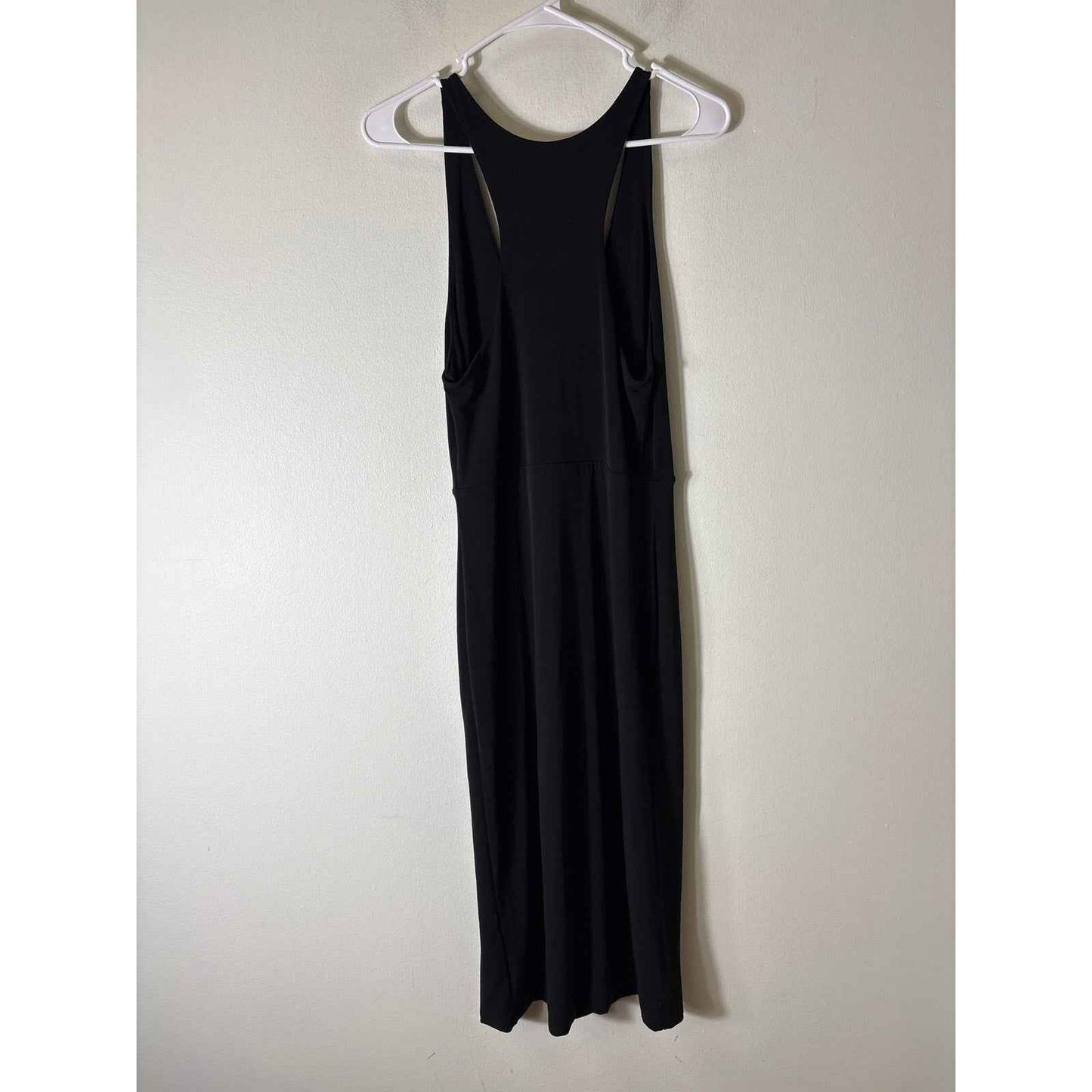 Leith Black Soft Tee Midi Dress Sz M