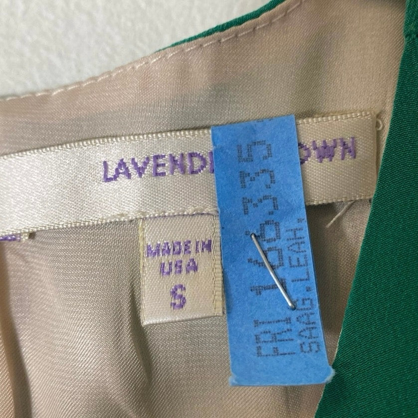 Lavender Brown brand Green Swing Dress size small