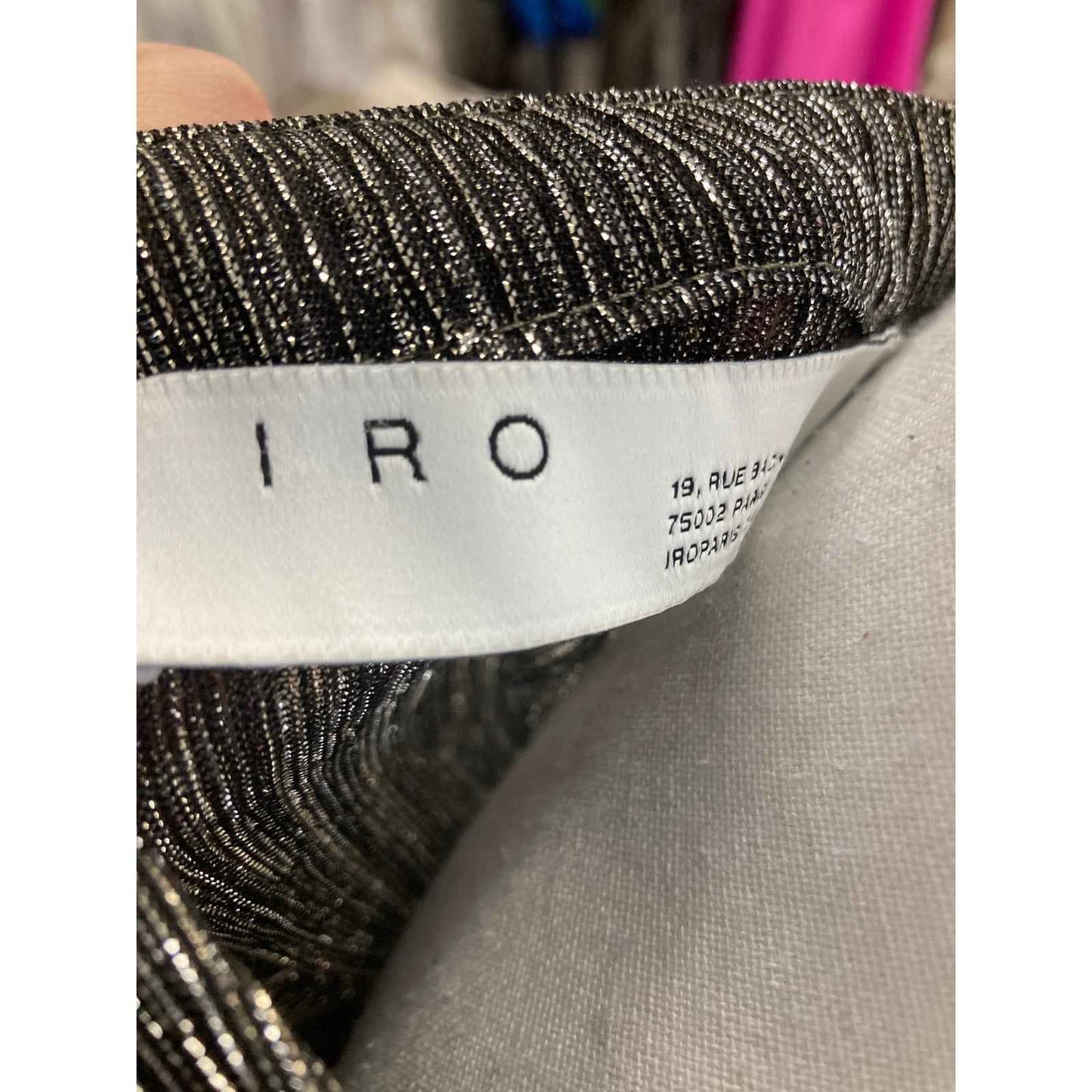 IRO Gold Ruffled Party Dress Sz 34 (M)