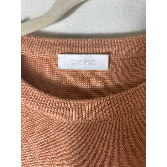 2ndDay Peachy Beige Long Sleeve Knit Sweater Sz L