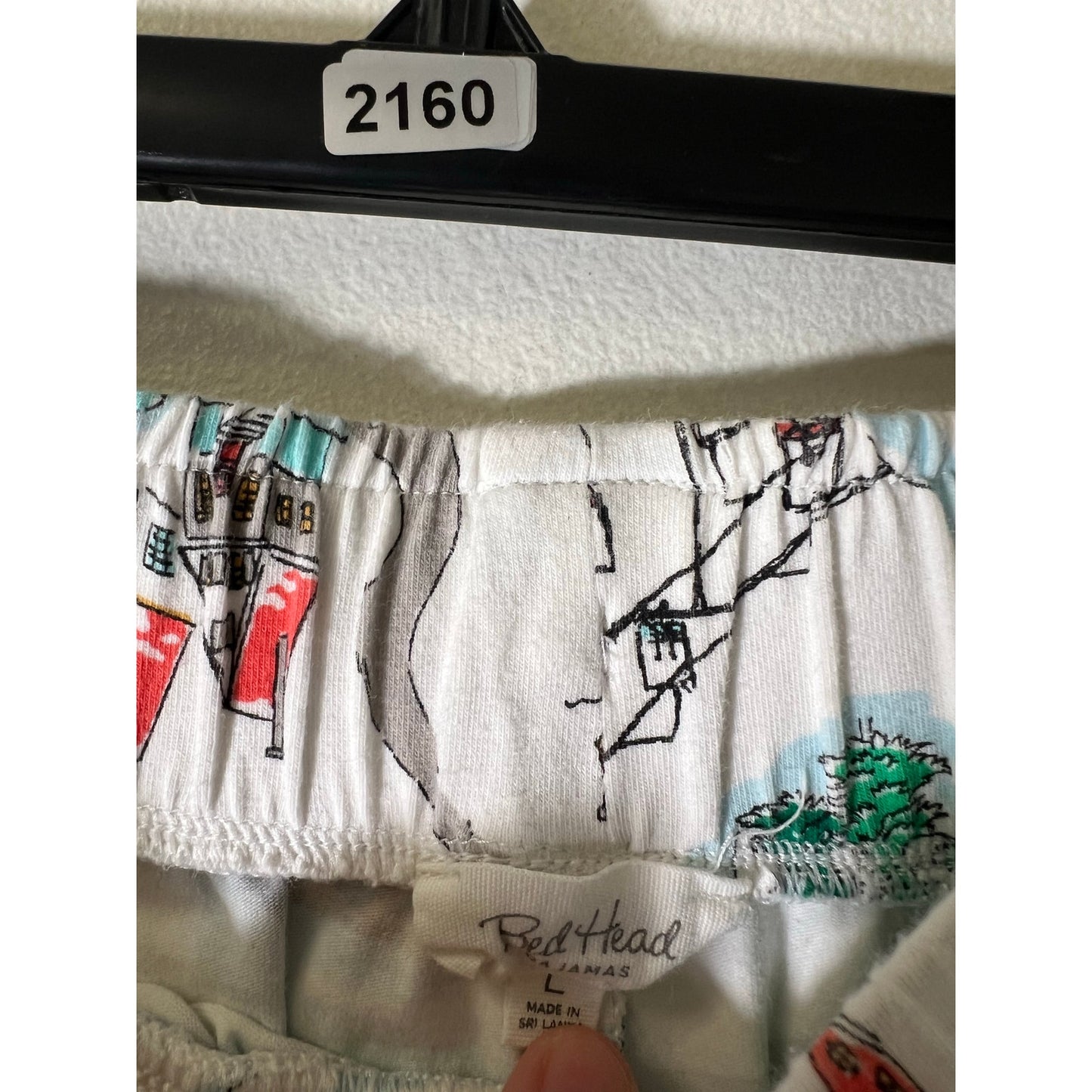 Bedhead White Cozy Chic! Bedhead Pajamas Ski Print Lounge Pants Sz L