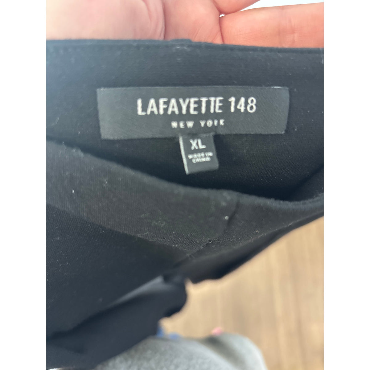 Lafayette 148 Black Pull on pants sz XL