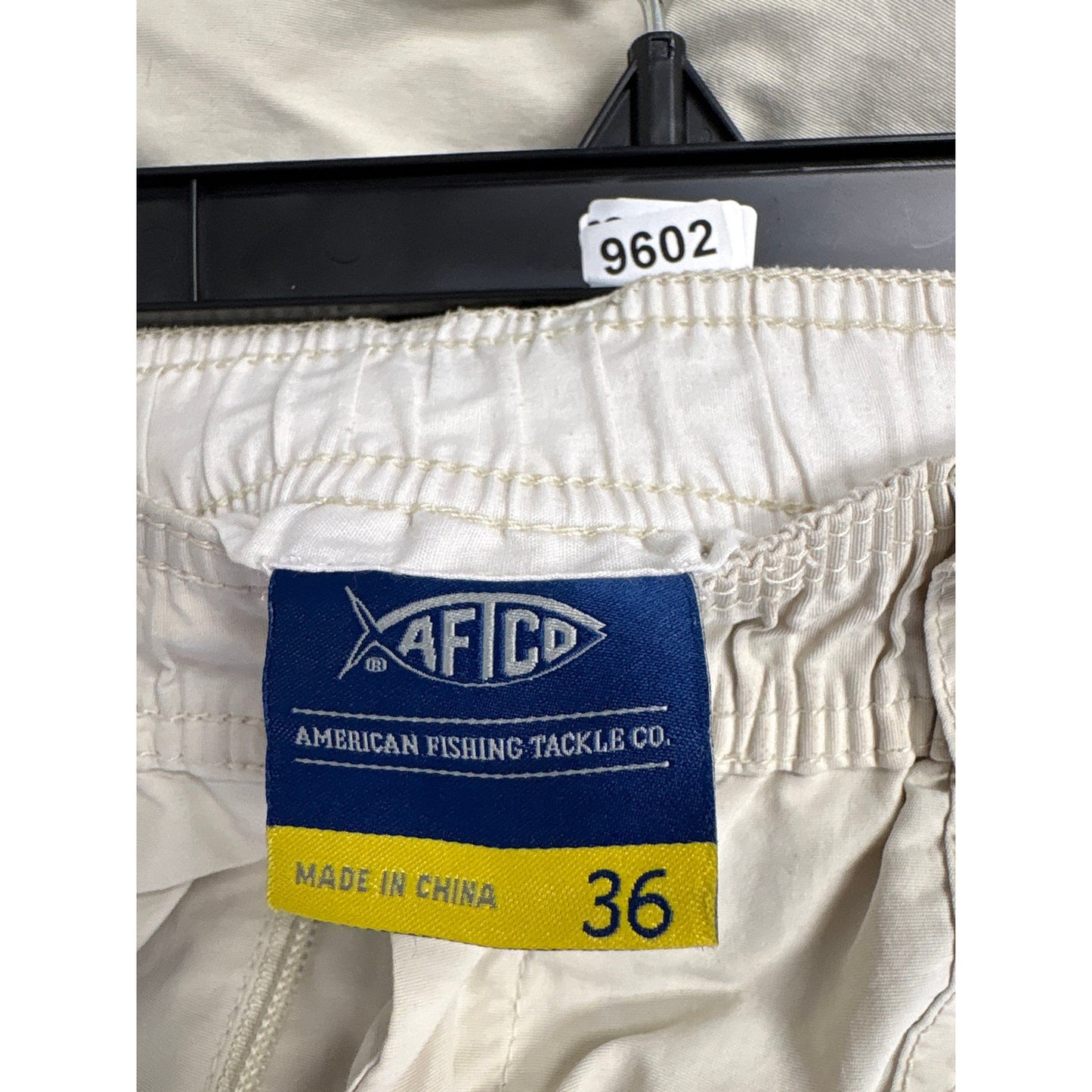 Men's Khaki Aftco Shorts Sz 36