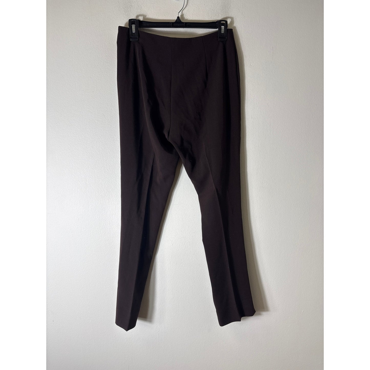 Peace of Cloth Brown Side Zip Straight Leg Ankle Pants Sz 4