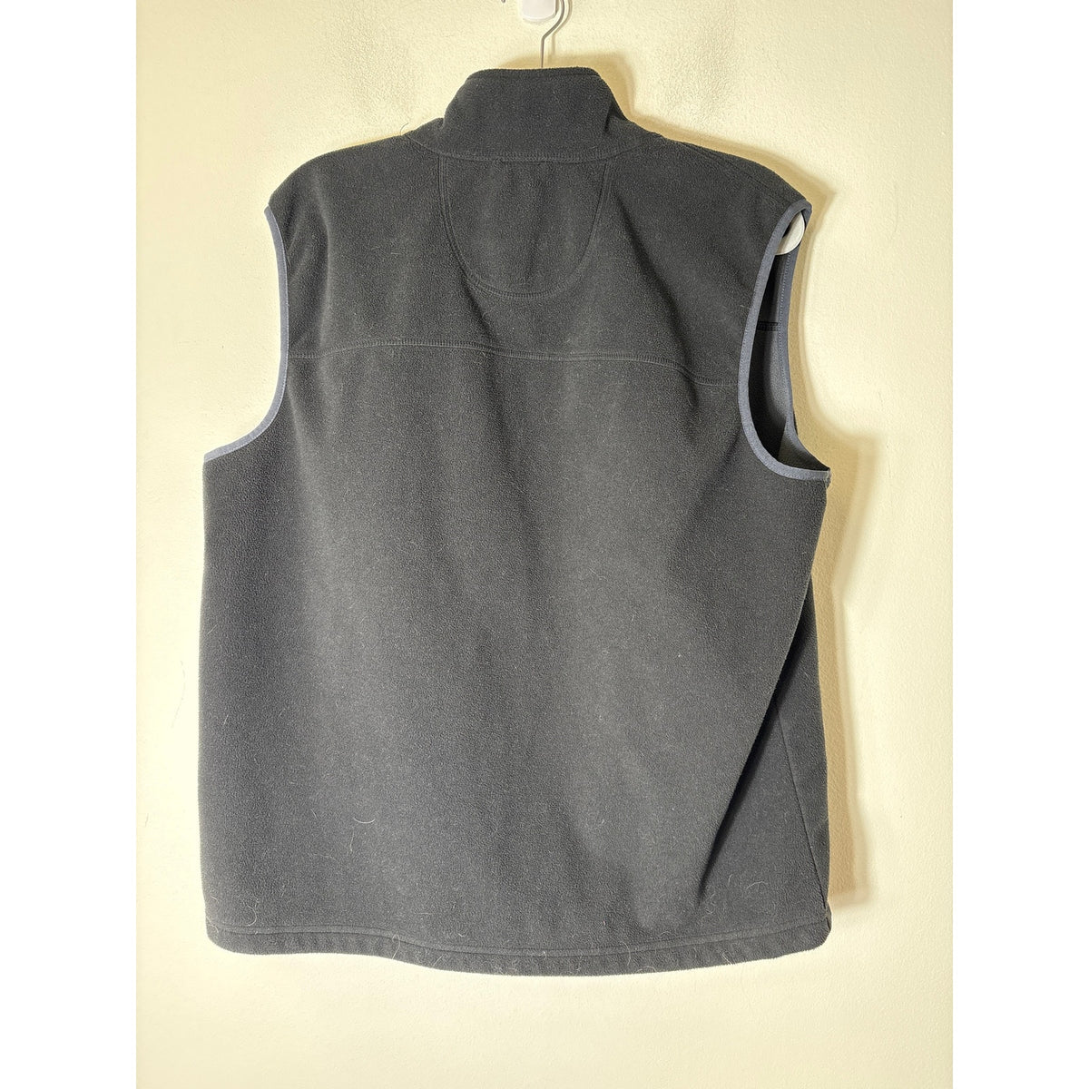 Men's L.L. Bean Black Sleeveless Fleece Vest Sz M