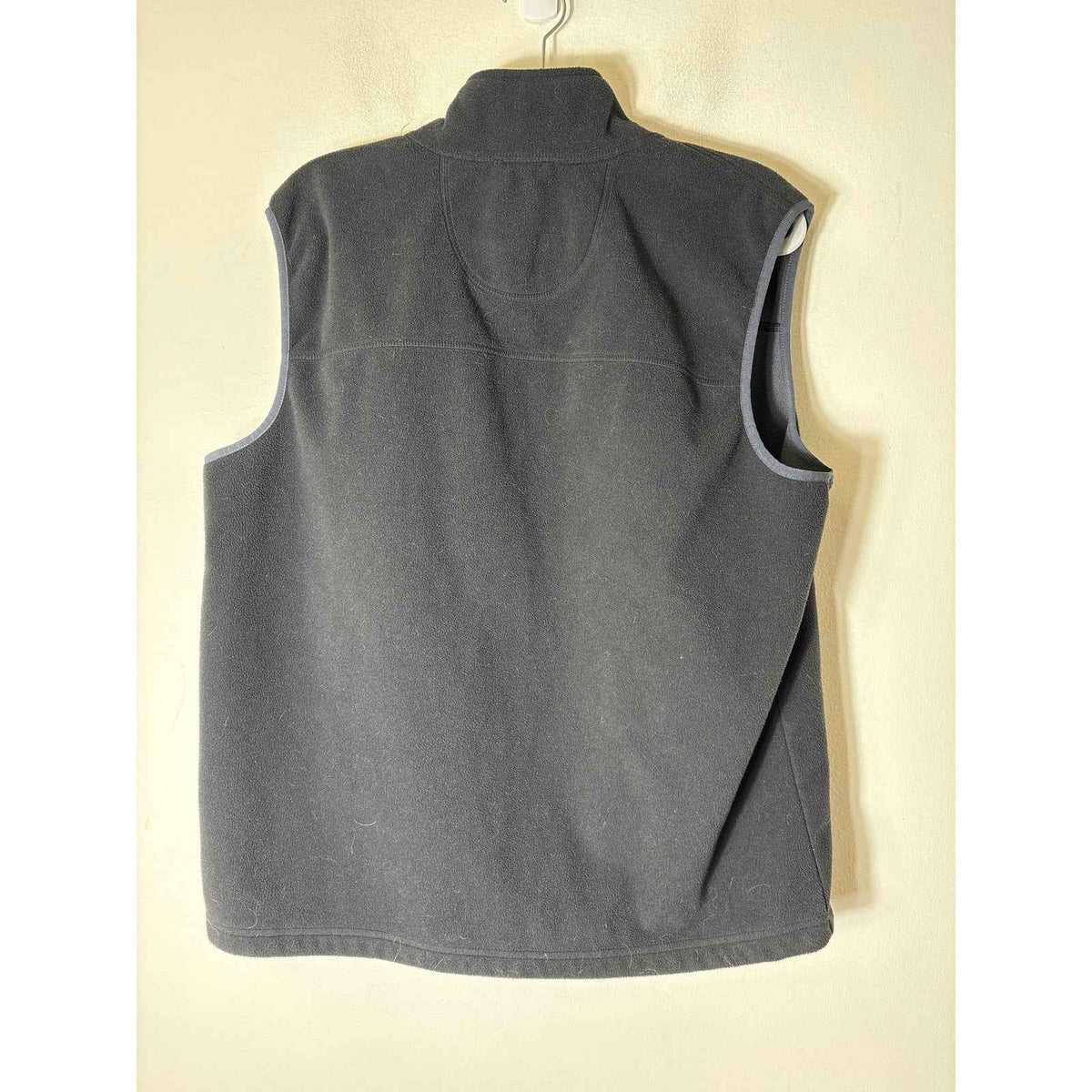 Men's L.L. Bean Black Sleeveless Fleece Vest Sz M