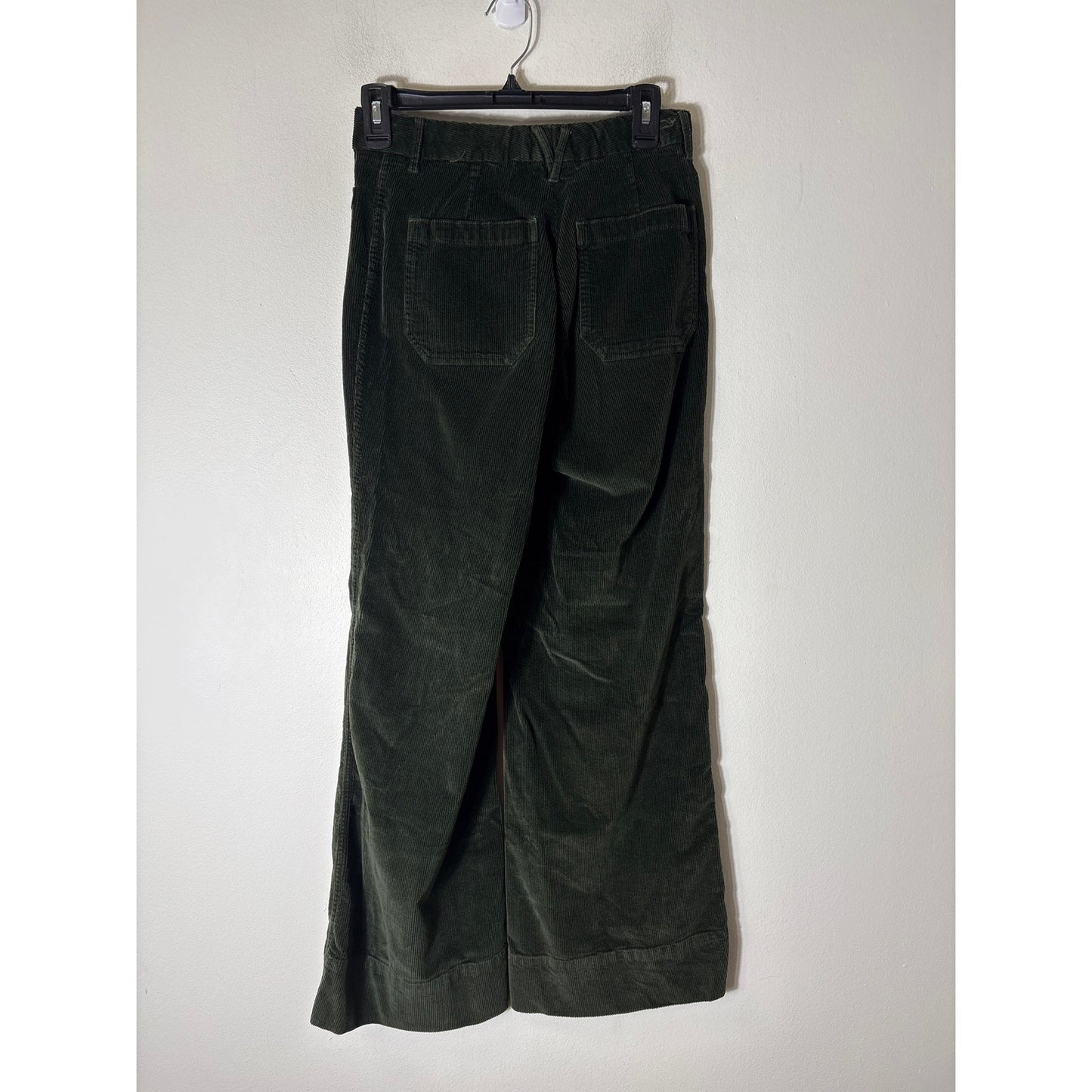 Vineyard Vines Forest Green Cordoroy Wide Leg Jeans Sz 25