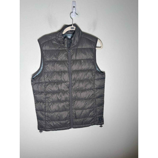Men's Linksoul Gray Puffer Nylon Vest Sz S