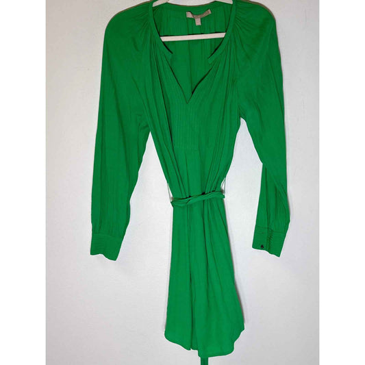 Banana Republic Green Long Sleeve V-Neck Knee Length Dress Sz 6
