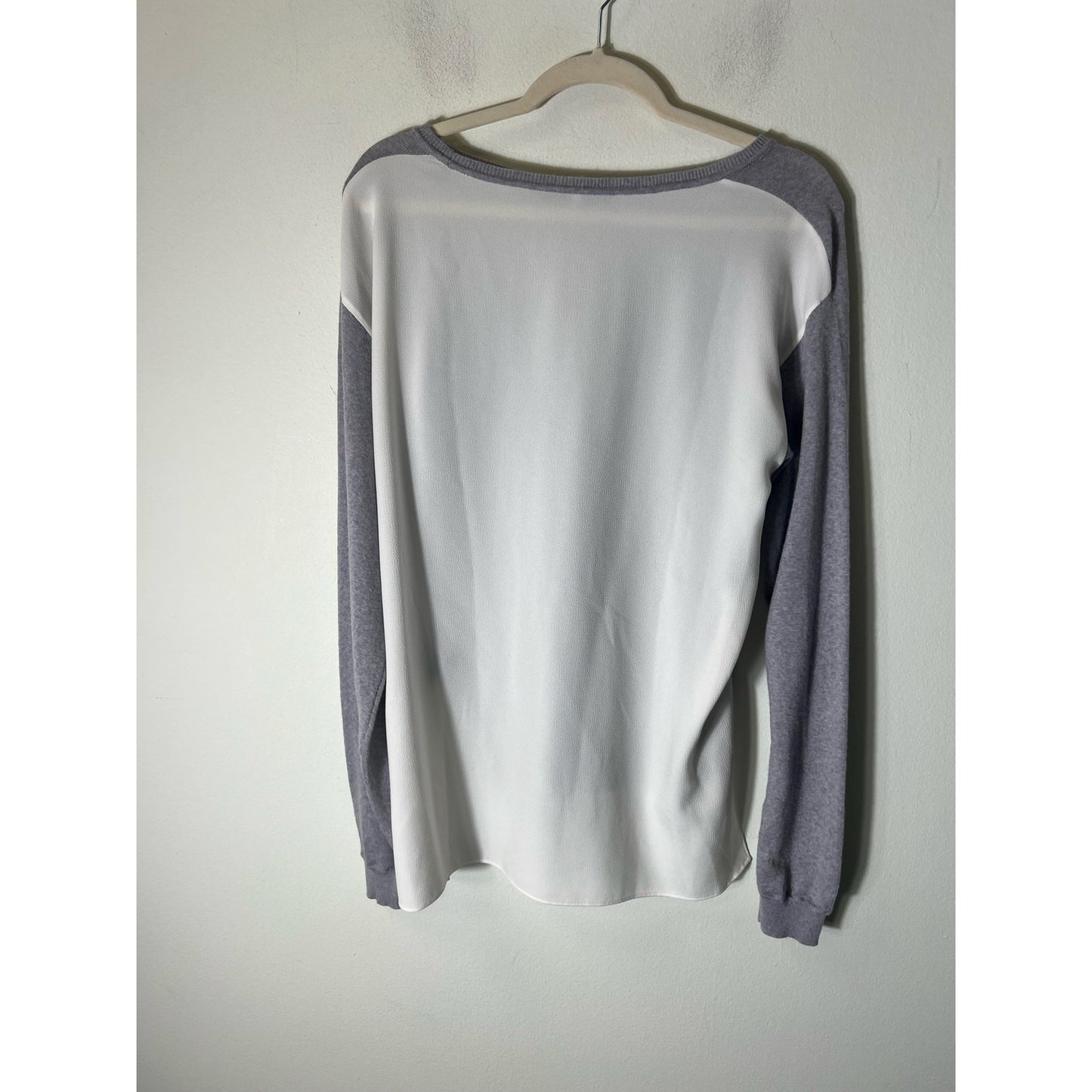 Tibi Long Sleeve Crewneck Shirt Sz M