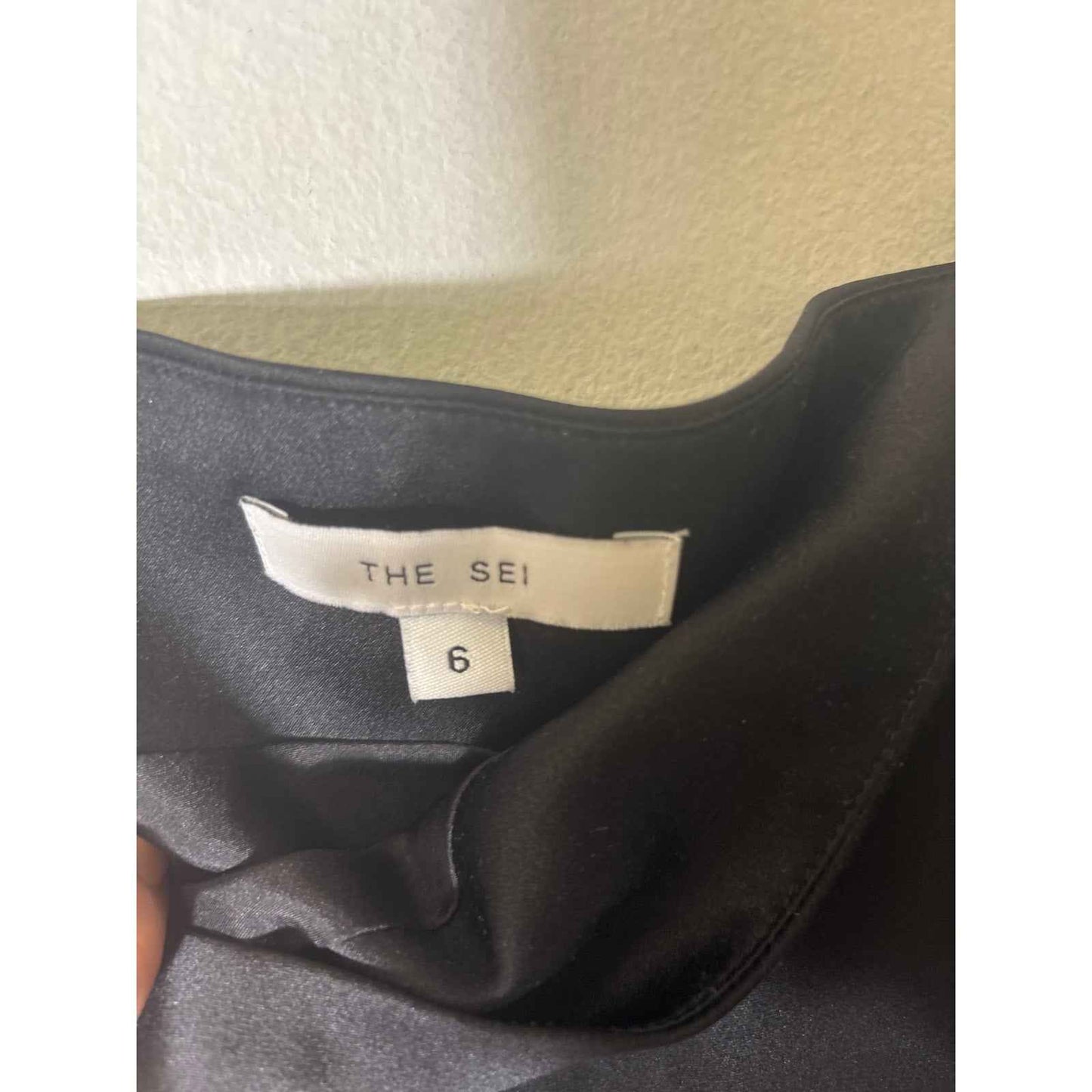 The Sei Black Bias Silk Maxi Skirt Sz 6