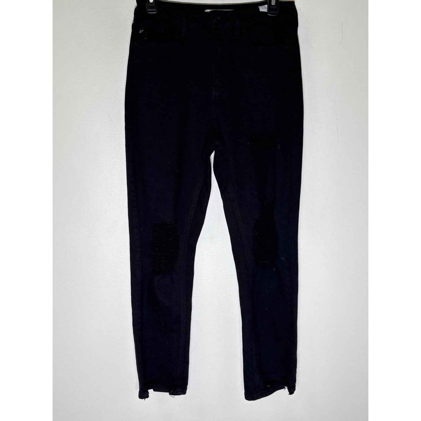 Kancan Black Jean Style Distressed Pants Sz 27
