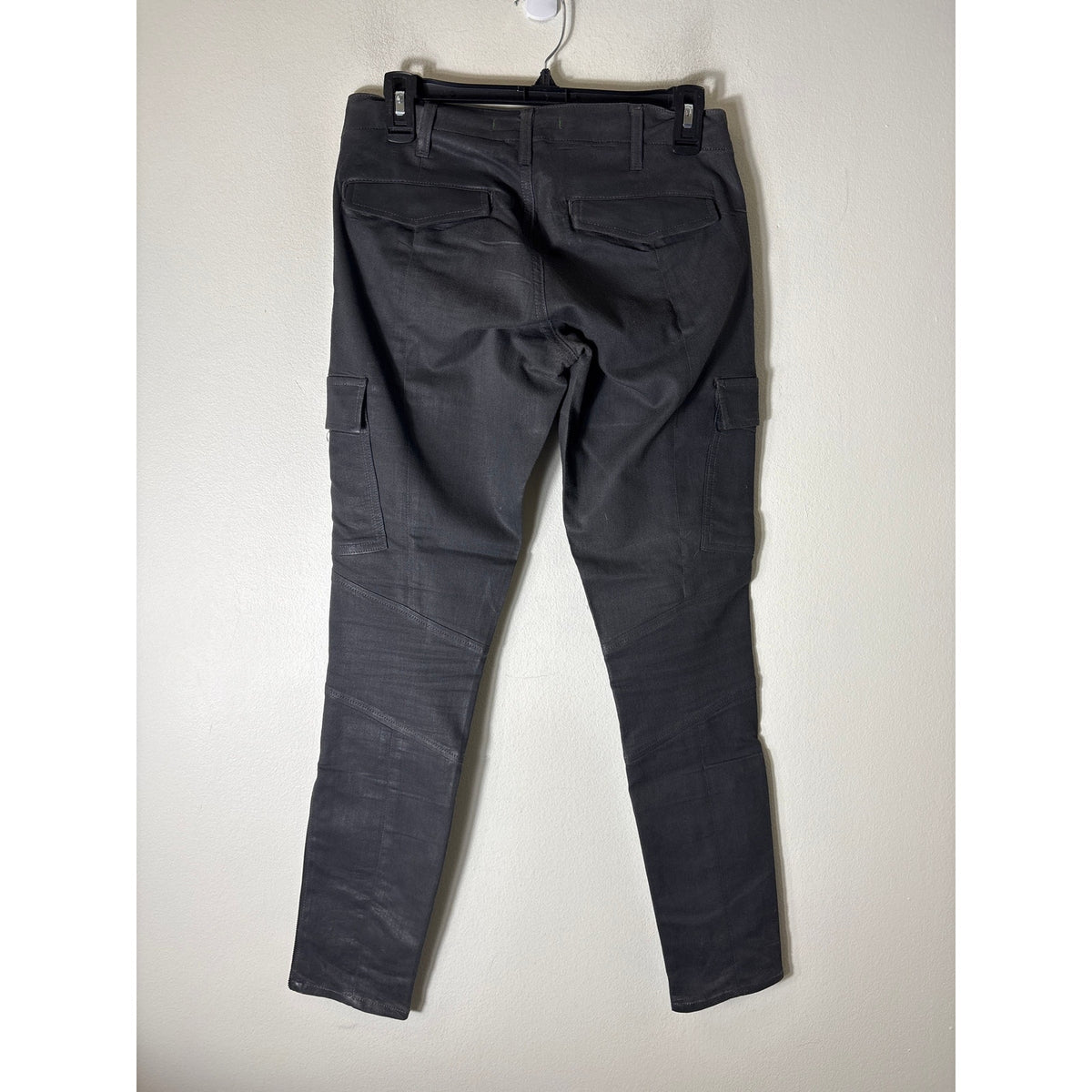J Brand Gray Coated Cargo Pants Sz 27