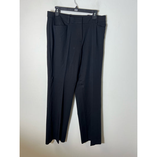 Ann Taylor Strait Leg Black Dress Pants Sz 8