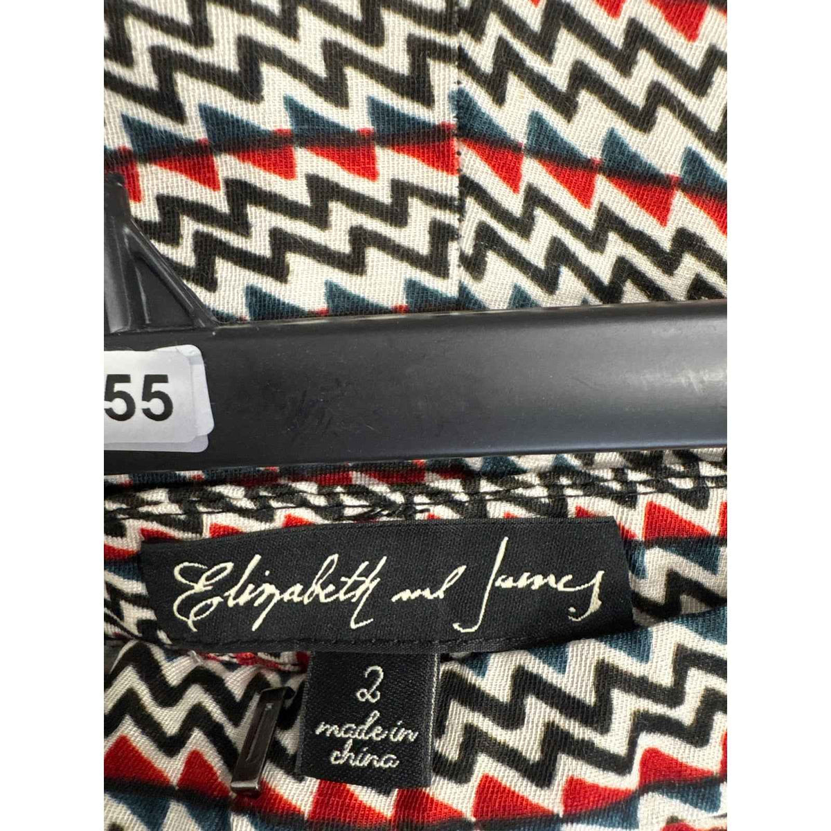 Elizabeth and James Black and Red Short Shorts Sz 2