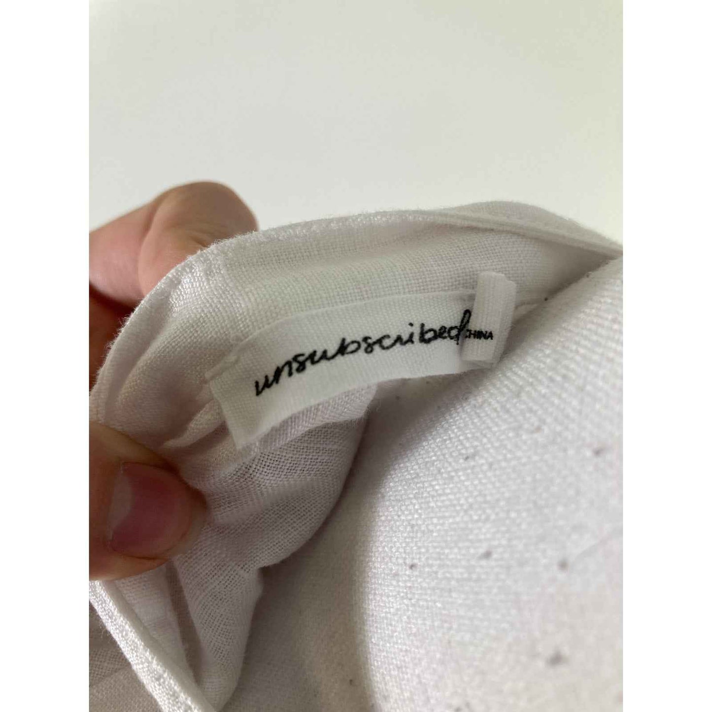 Unsubscribed White Linen Maxi Dress Sz 6