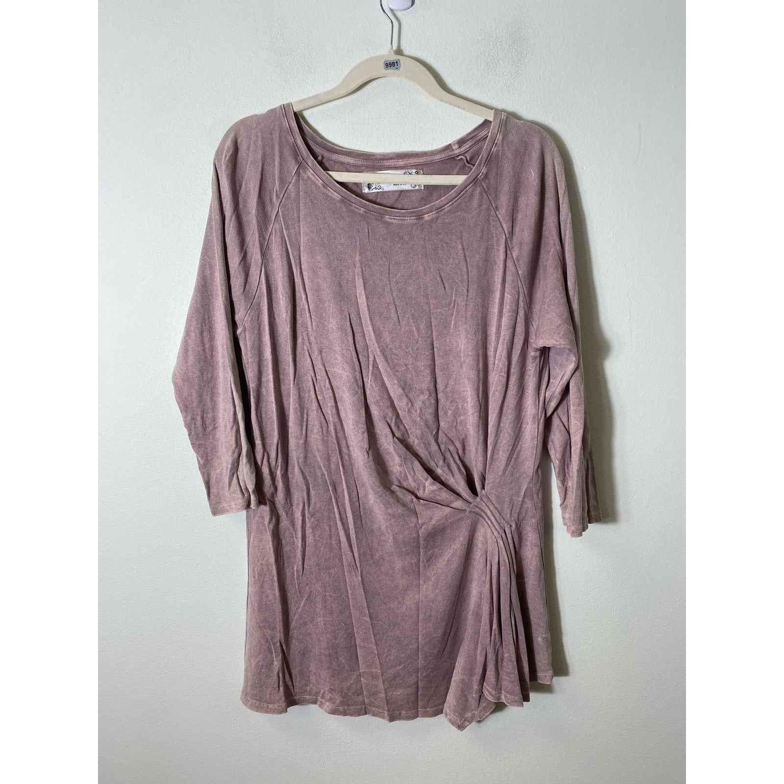 M. Rena Mauve Mini T-shirt Dress Sz L