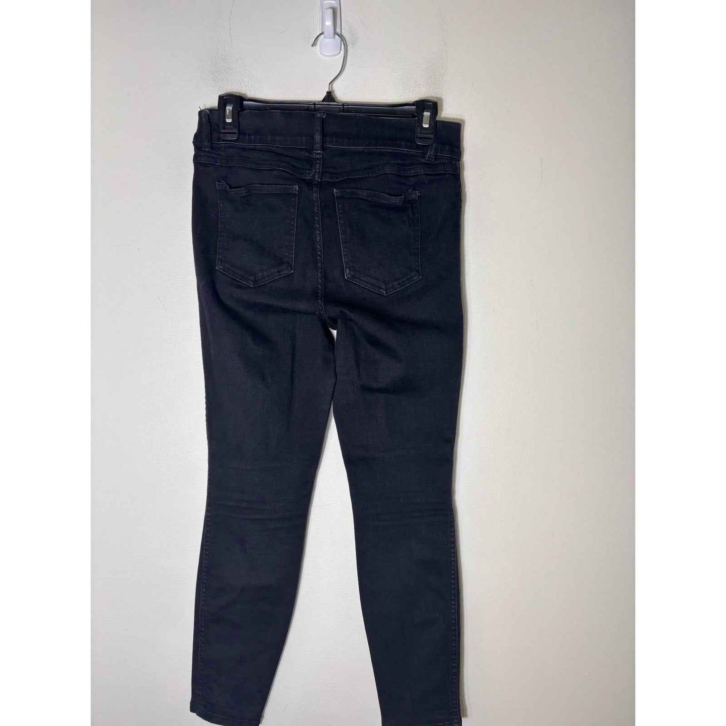 Spanx Black Denim Pull On Skinny Jeans Sz MP