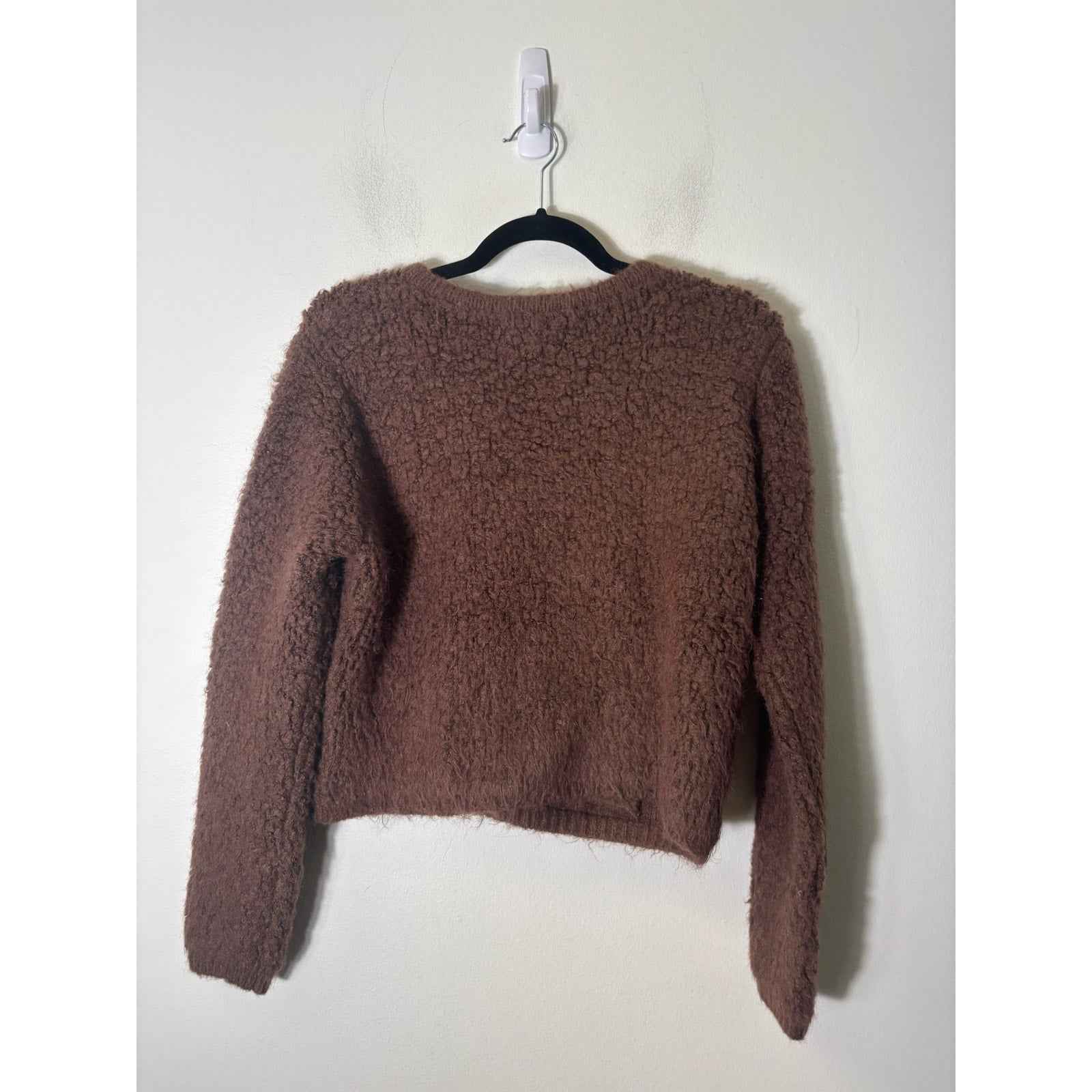 ASTR the Label Brown Long Sleeve Button Up Cardigan Sweater Sz M