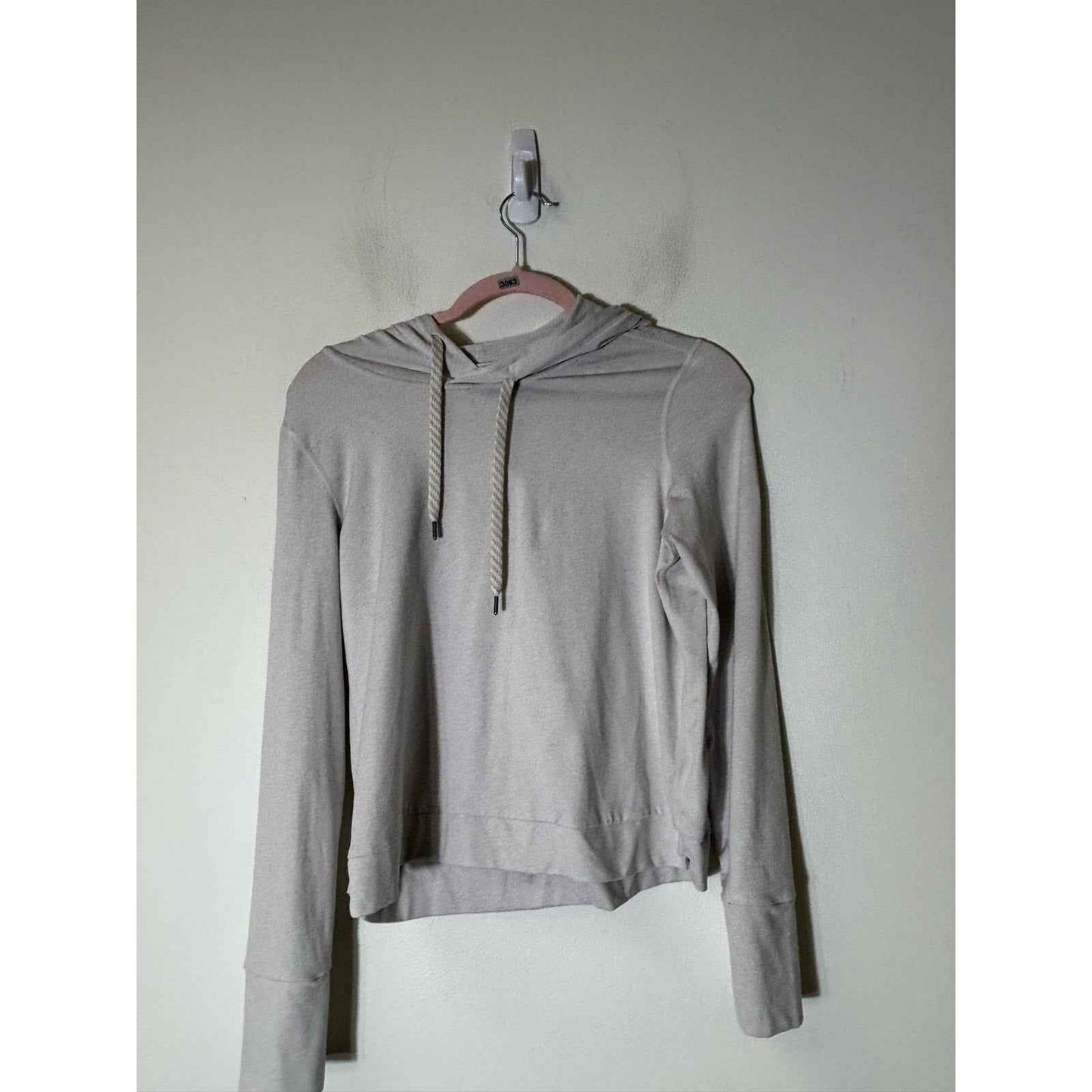 Vuori Oatmeal Long Sleeve Hooded Sweatshirt Sz XS