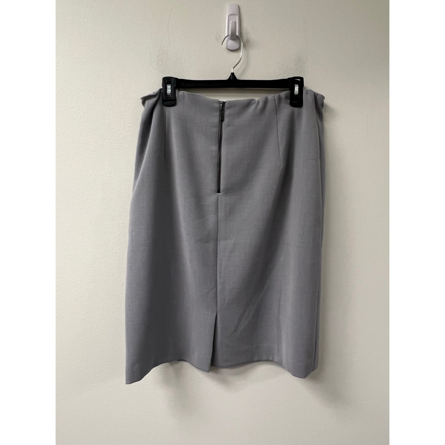 Tahari Grey Gathered Waist Skirt Sz 18